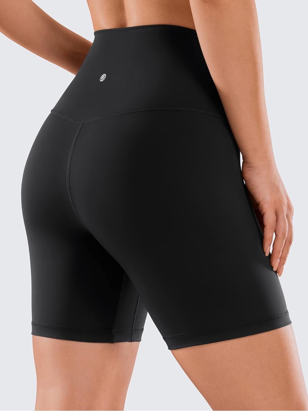 CRZ YOGA Women's Naked Feeling Biker Shorts 6 Inches NWT #Lux-G